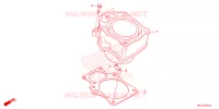 CYLINDRE pour Honda FOURTRAX 420 RANCHER 4X4 AT DCT IRS 2024