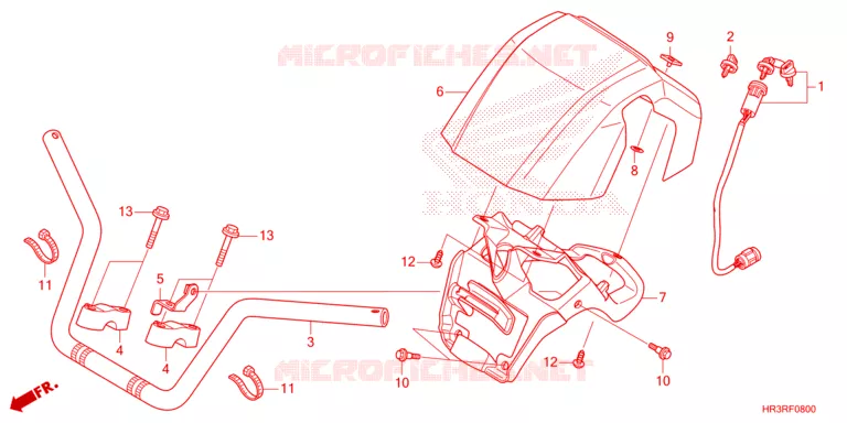 GUIDON Honda ATV 420 FOURTRAX 2024  TRX420FE1R