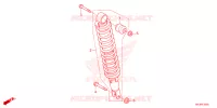 AMORTISSEUR ARRIERE pour Honda FOURTRAX 420 RANCHER 4X4 Manual Shift 2024