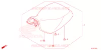 SELLE pour Honda FOURTRAX 420 RANCHER 4X4 Manual Shift 2024
