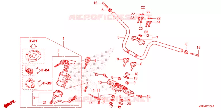GUIDON Honda MOTO 125 MONKEY 2024  Z125MAP