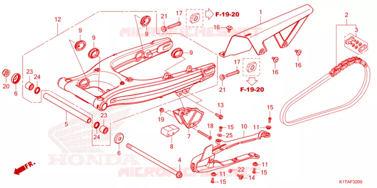 BRAS OSCILLANT Honda MOTO 300 CRF 2024  CRF300LAP