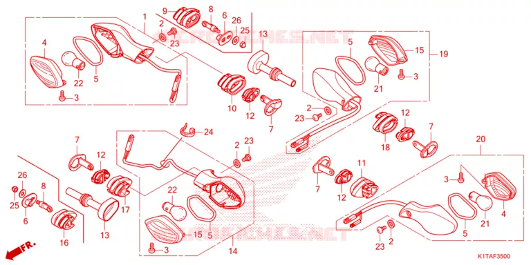 CLIGNOTANT Honda MOTO 300 CRF 2023  CRF300LAP