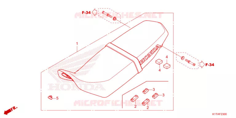 SELLE Honda MOTO 300 CRF 2023  CRF300LRAP