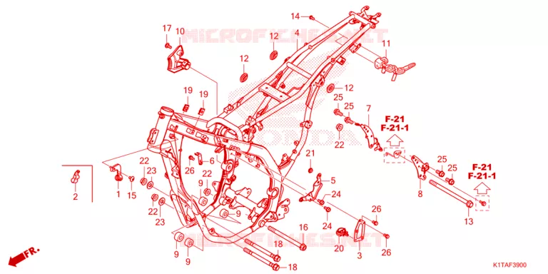 CADRE Honda MOTO 300 CRF 2024  CRF300LRP