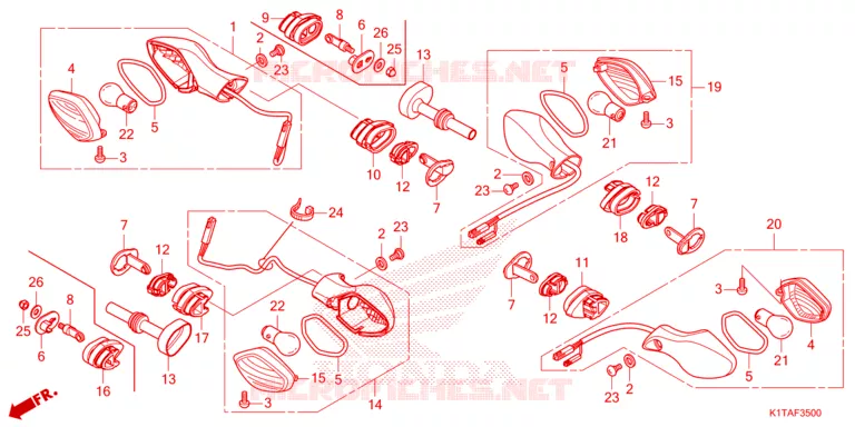 CLIGNOTANT Honda MOTO 300 CRF 2023  CRF300LRP