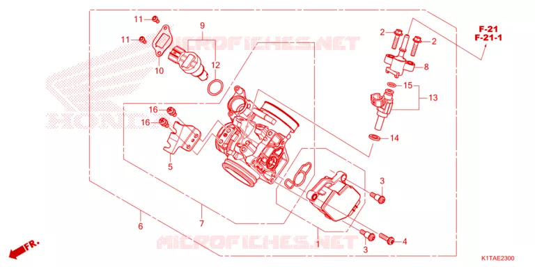 CORPS DE PAPILLON Honda MOTO 300 CRF 2023  CRF300LRP
