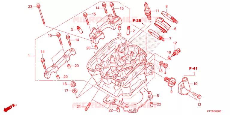 CULASSE Honda MOTO 300 CRF 2023  CRF300LRP
