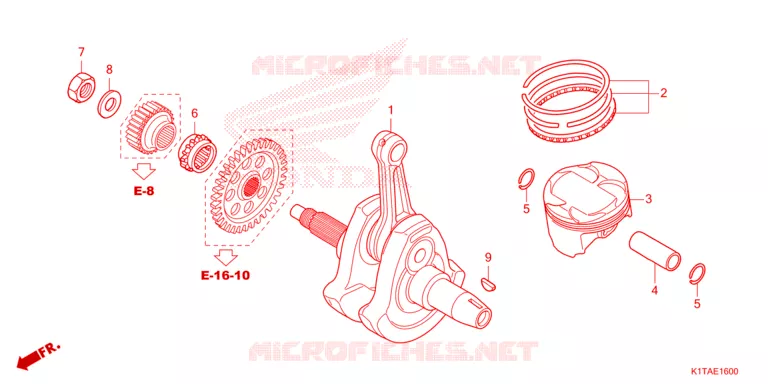 VILEBREQUIN - PISTON Honda MOTO 300 CRF 2024  CRF300LRP