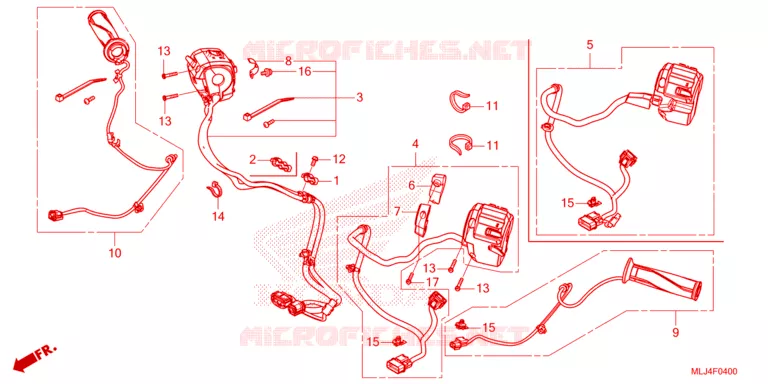 COMMODOS - POIGNEES Honda MOTO 1800 GOLD-WING 2023  GL1800DP