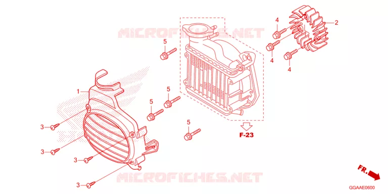VENTILATEUR ET COUVERCLE DE RADIATEUR Honda SCOOTER 50 RUCKUS 2023  NPS50P