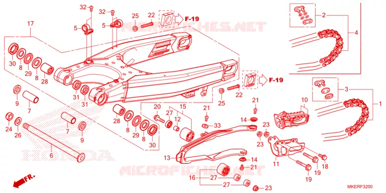BRAS OSCILLANT Honda MOTO 450 CRF 2024  CRF450RR