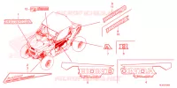 AUTOCOLLANTS pour Honda TALON 1000 XS 2023