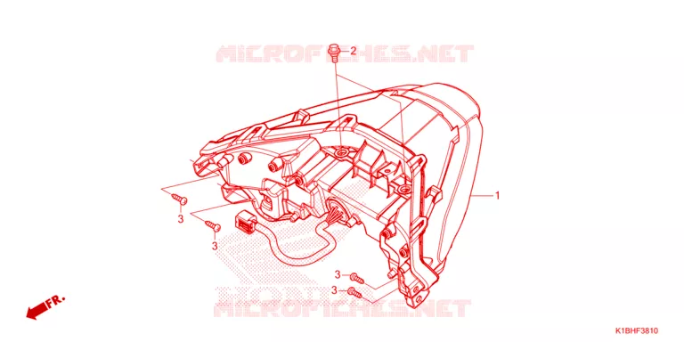 FEUX ARRIERE Honda SCOOTER 350 FORZA 2023  NSS350AP