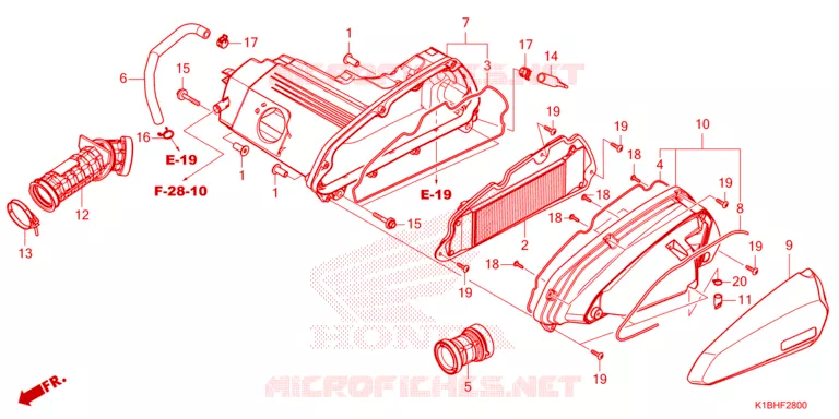 FILTRE A AIR Honda SCOOTER 350 FORZA 2023  NSS350AP_2TH