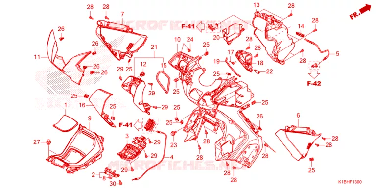 PROTEGE JAMBES Honda SCOOTER 350 FORZA 2023  NSS350AP_2TH