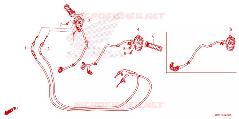 COMMODO - LEVIER - CABLE Honda SCOOTER 350 FORZA 2021  NSS350AM