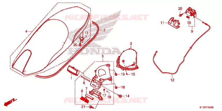 SELLE Honda SCOOTER 350 FORZA 2020  NSS350AM