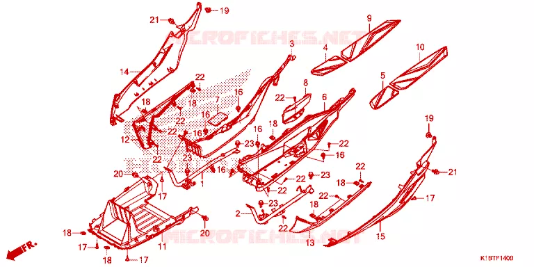 MARCHE PIEDS Honda SCOOTER 350 FORZA 2020  NSS350AM_2TH