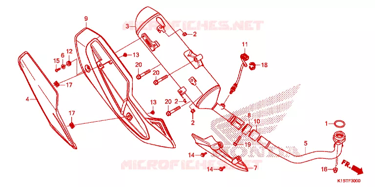 SILENCIEUX D'ECHAPPEMENT Honda SCOOTER 350 FORZA 2020  NSS350AM_2TH