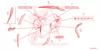 AUTOCOLLANTS pour Honda SCOOPY 110 PRESTIGE 2022