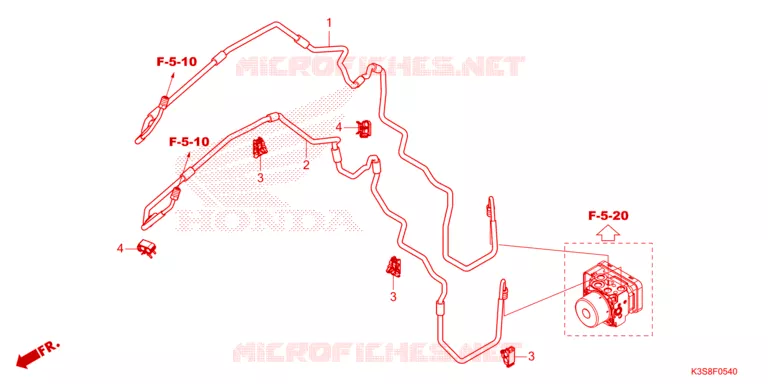 DURITE DE FREIN ARRIERE Honda MOTO 300 CL 2023  CL300AP