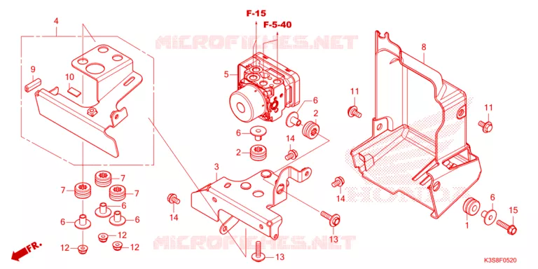 MODULATEUR ABS/SUPPORT Honda MOTO 300 CL 2023  CL300AP