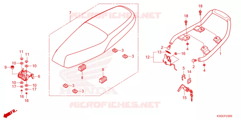 SELLE Honda MOTO 110 DREAM 2023  AND125MDP