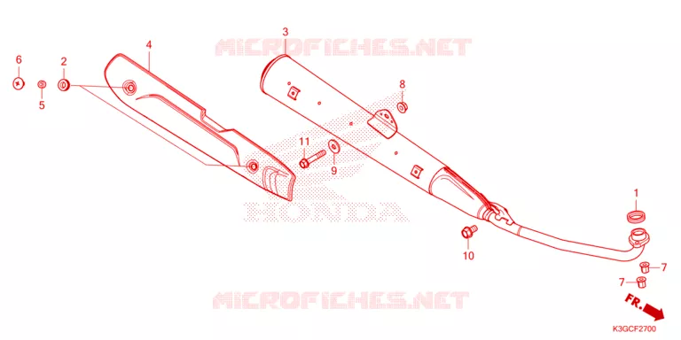 SILENCIEUX D'ECHAPPEMENT Honda MOTO 110 DREAM 2023  AND125MDP