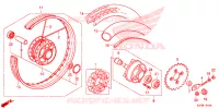 ROUE ARRIERE pour Honda DREAM 125 2022