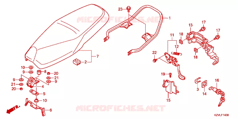 SELLE Honda MOTO 110 DREAM 2012  NBC110MDFC