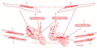 AUTOCOLLANTS pour Honda DREAM 125 KIRANA 2006