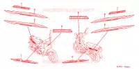 AUTOCOLLANTS pour Honda DREAM 125 KIRANA 2005