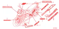 AUTOCOLLANTS pour Honda ZOOMER 110 X 2019