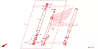 FOURCHE pour Honda ZOOMER 110 X 2019