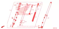 FOURCHE pour Honda CB 500 F ABS 2021