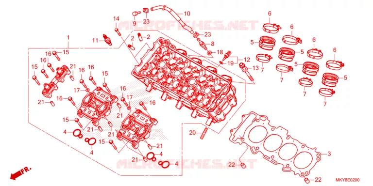 CULASSE Honda MOTO 650 CB 2021  CB650RAM