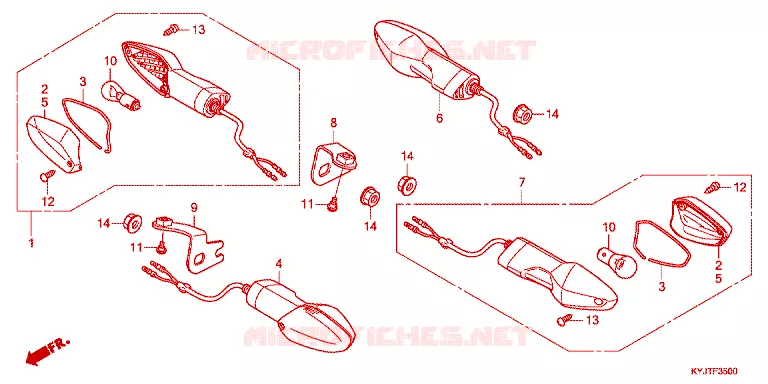 CLIGNOTANT Honda MOTO 250 CBR 2014  CBR250RAD