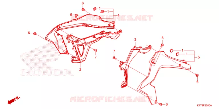 OUIES DE RADIATEUR Honda MOTO 300 CRF 2023  CRF300LDP