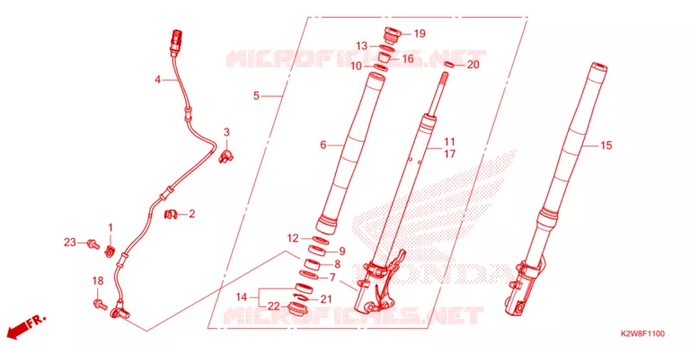 FOURCHE Honda MOTO 125 DAX 2024  ST125AP