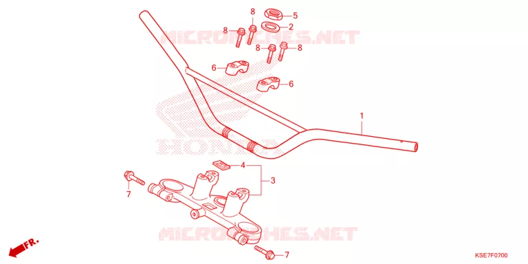 GUIDON - TE DE FOURCHE Honda MOTO 150 CRF 2023  CRF150RBP