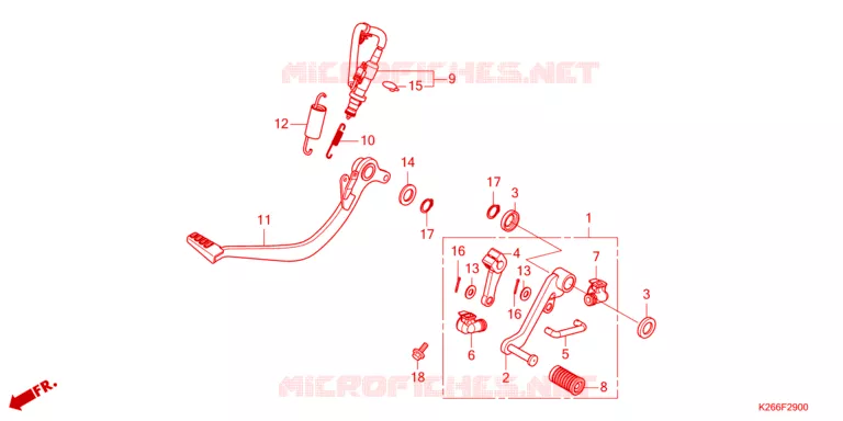 PEDALE Honda MOTO 125 GROM 2023  MSX125AP