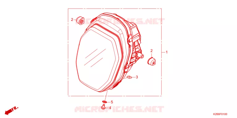 PHARE Honda MOTO 125 GROM 2023  MSX125AP