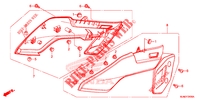 COUVERCLES LATERAUX pour Honda VFR 800 F 2014