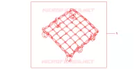 FILET BAGAGES NOIR pour Honda CBR 600 F 2001