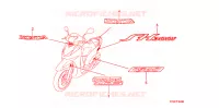 AUTOCOLLANTS pour Honda SH 300 2007