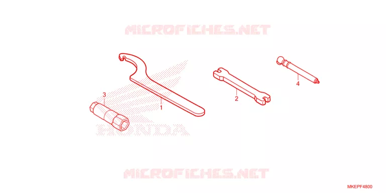 OUTIL Honda MOTO 450 CRF 2024  CRF450RXR
