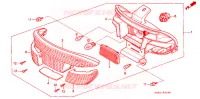FEUX ARRIERE pour Honda 50 SUPER DIO front brake drum 1991