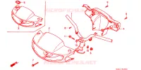 GUIDON pour Honda 50 SUPER DIO front brake drum 1991