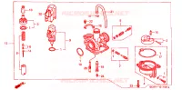 CARBURATEUR pour Honda TACT 50 1998